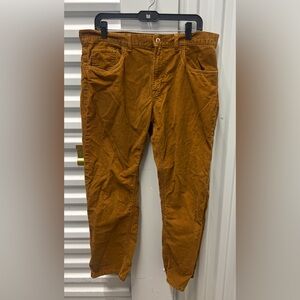 JC Penney Mens Brown Corduroy Pants Straight Leg Size 36x30